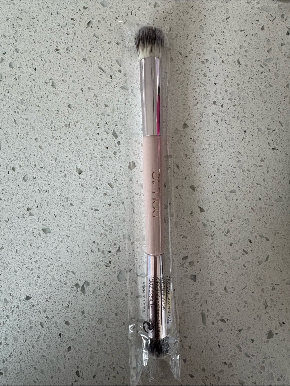 Doll 10 Double-Ended Pink Face & Eye Makeup Brush – Soft Blending and Precision